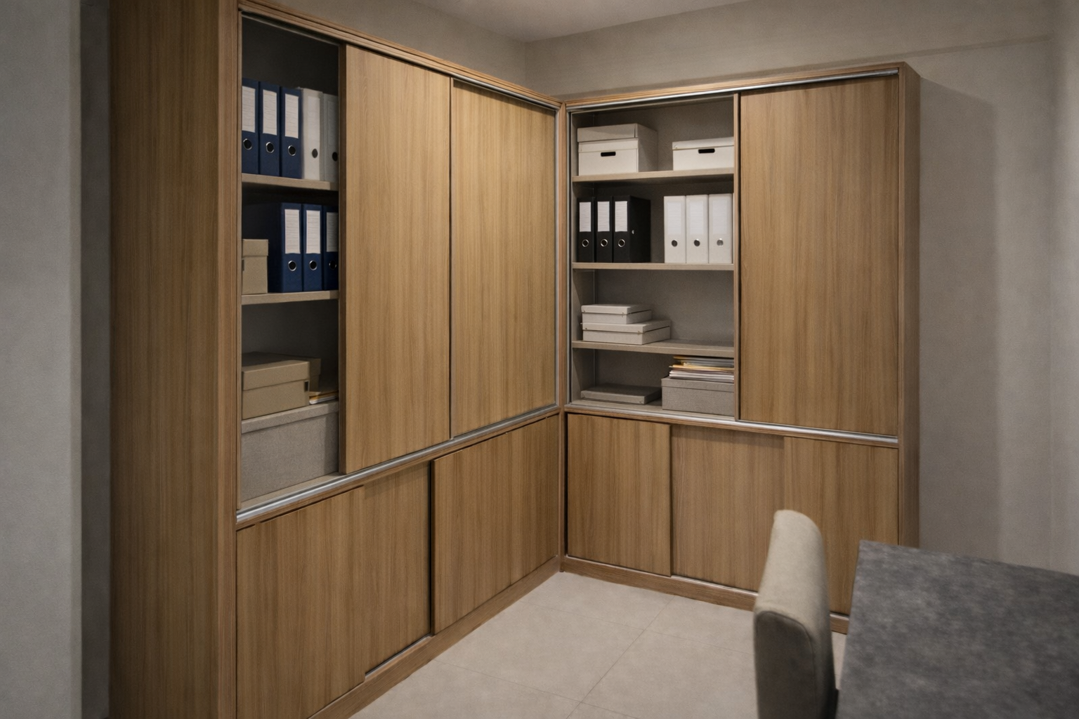 Lemari Kantor Kerja Custom di Jakarta Barat