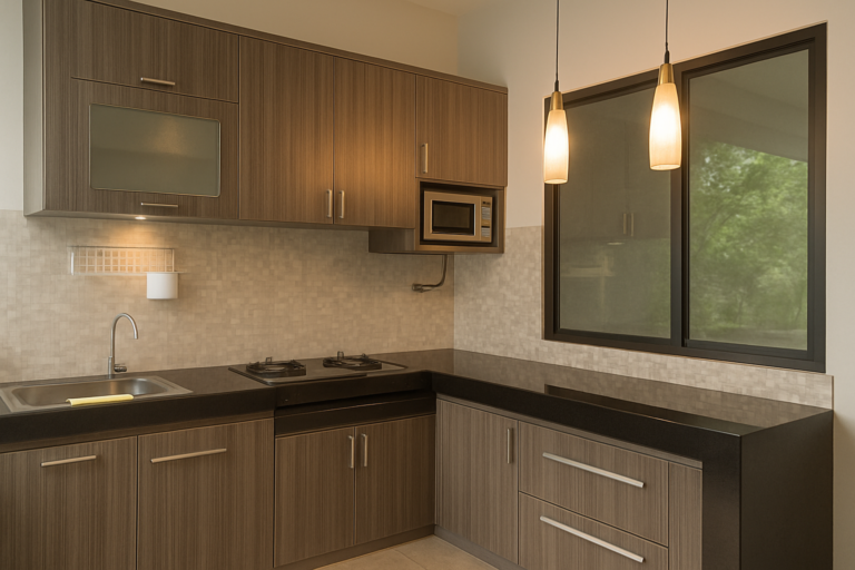 Kitchen Set Modern Natural di Sentul