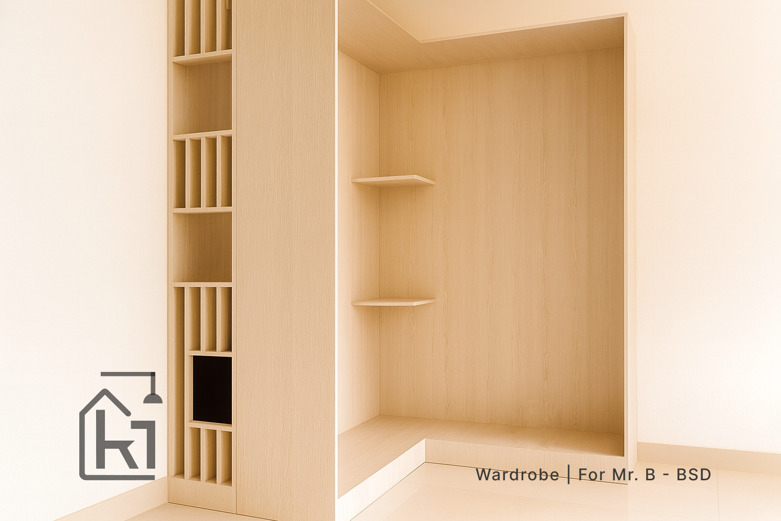 Custom Lemari Pajangan di BSD